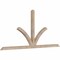 Ekena Millwork Richland Smooth Timber Gable Bracket, Douglas Fir, 108"W x 49"H x 3 1/2"D x 3 1/2"F, 11/12 Pitch GBW108X49X0404RIC00SDF - alternate 2